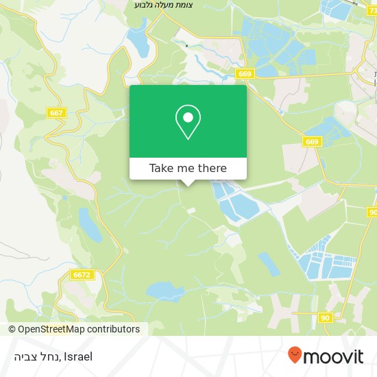 נחל צביה map