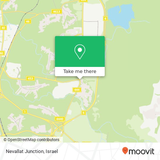 Nevallat Junction map