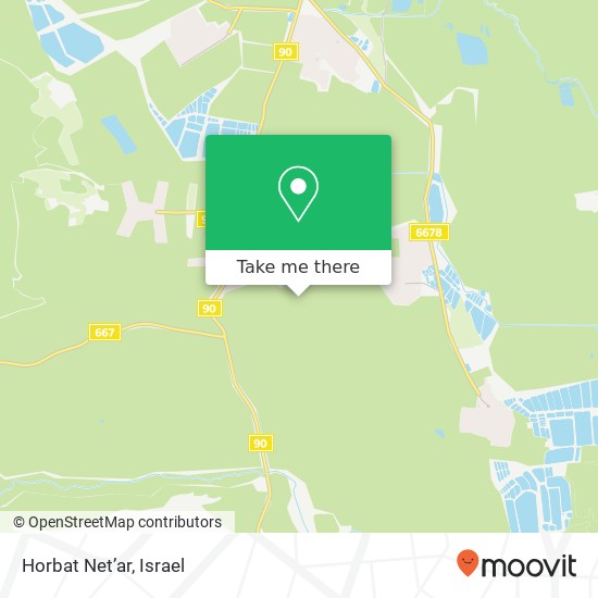 Horbat Net’ar map