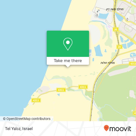 Карта Tel Ya‘oz