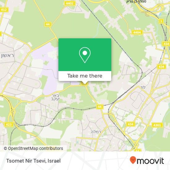 Tsomet Nir Tsevi map