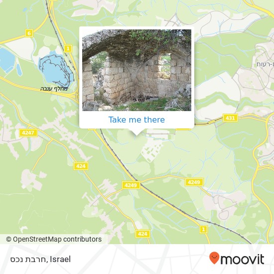 חרבת נכס map