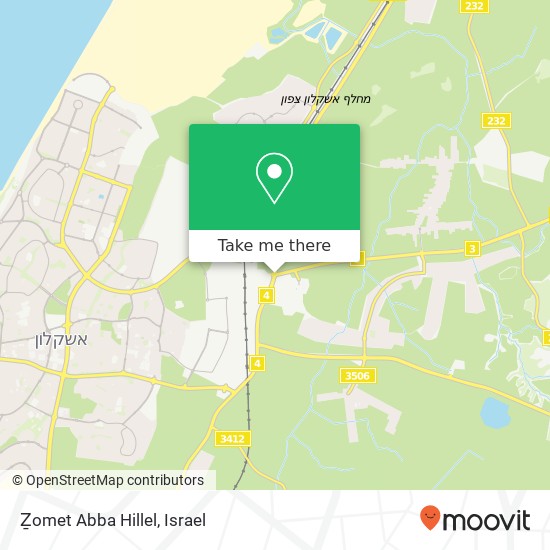 Ẕomet Abba Hillel map