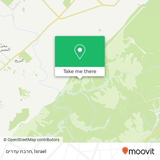 חרבת עדרים map