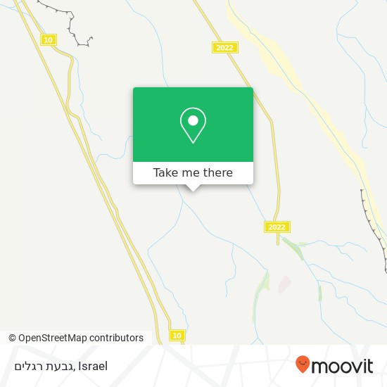 גבעת רגלים map