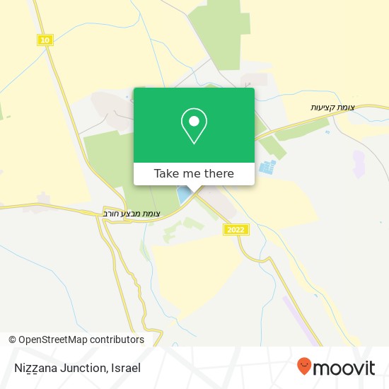 Niẕẕana Junction map