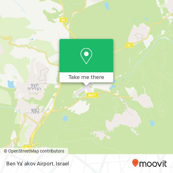 Ben Ya' akov Airport map