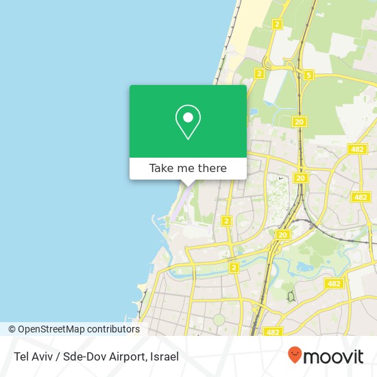 Карта Tel Aviv / Sde-Dov Airport