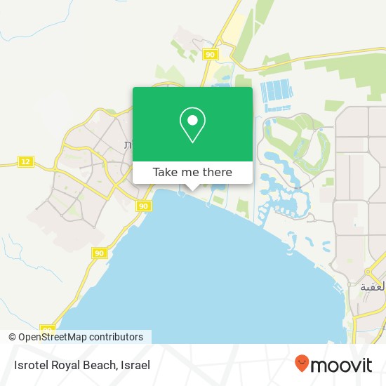 Isrotel Royal Beach map