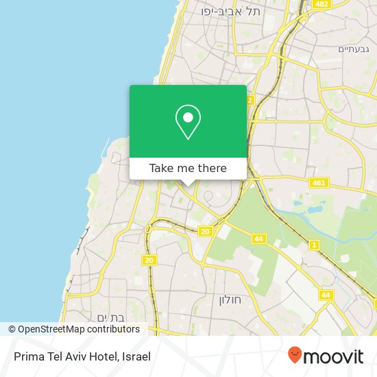 Prima Tel Aviv Hotel map