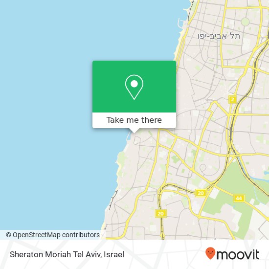 Карта Sheraton Moriah Tel Aviv