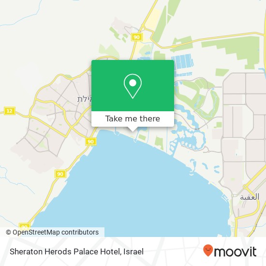 Sheraton Herods Palace Hotel map