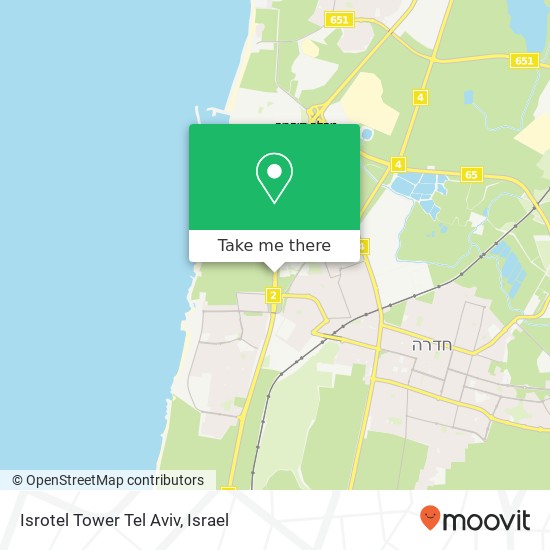Isrotel Tower Tel Aviv map