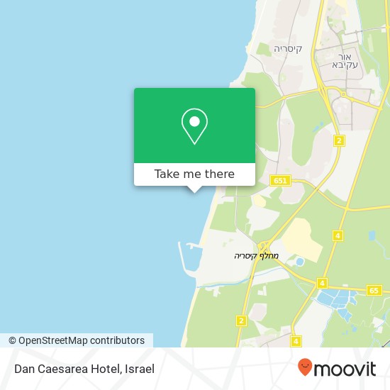 Dan Caesarea Hotel map