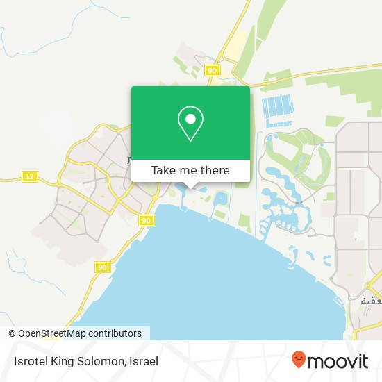 Isrotel King Solomon map