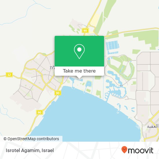 Isrotel Agamim map