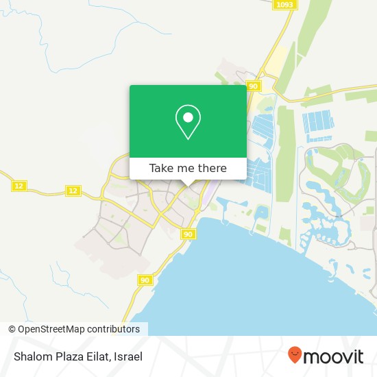 Shalom Plaza Eilat map