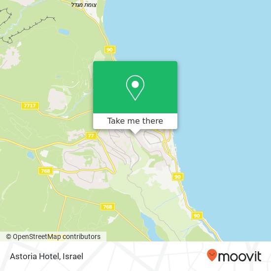 Astoria Hotel map