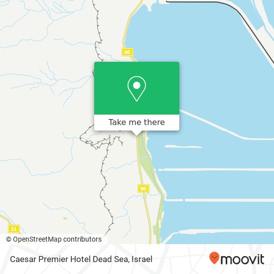 Caesar Premier Hotel Dead Sea map