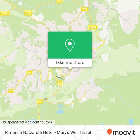 Rimonim Natzareth Hotel - Mary's Well map