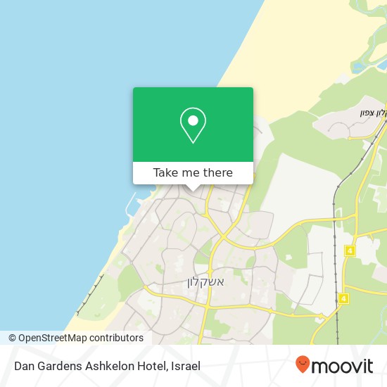 Dan Gardens Ashkelon Hotel map