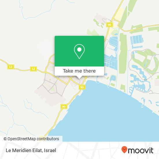 Карта Le Meridien Eilat