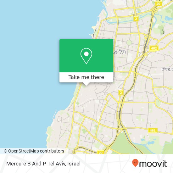 Mercure B And P Tel Aviv map