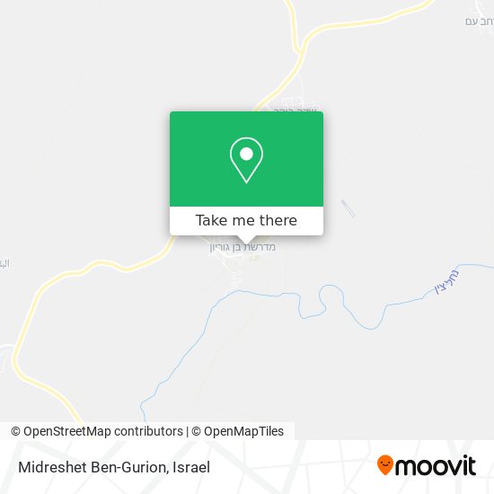 Midreshet Ben-Gurion map