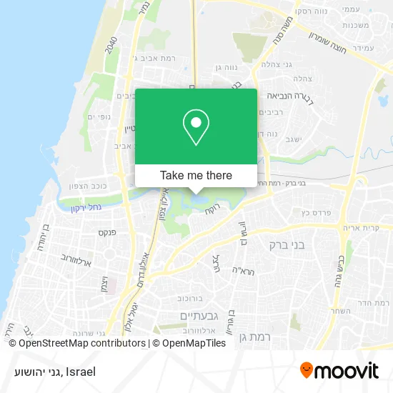 Карта גני יהושוע