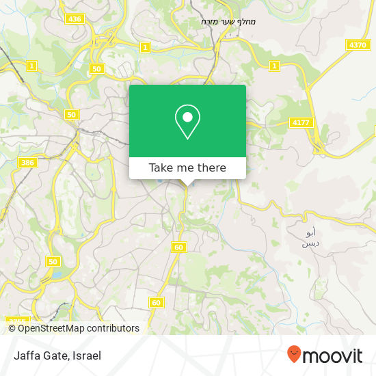 Jaffa Gate map