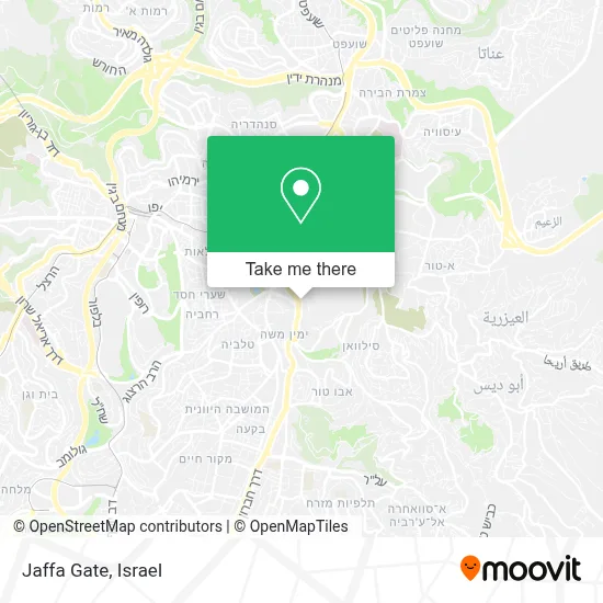 Jaffa Gate map