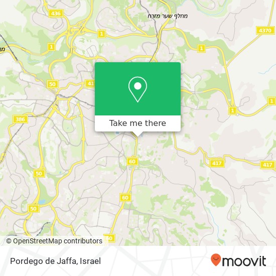 Карта Pordego de Jaffa