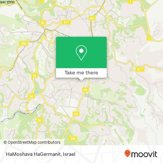 HaMoshava HaGermanit map