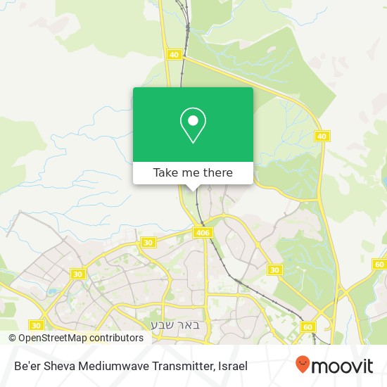 Be'er Sheva Mediumwave Transmitter map