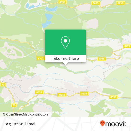 חרבת עכיר map