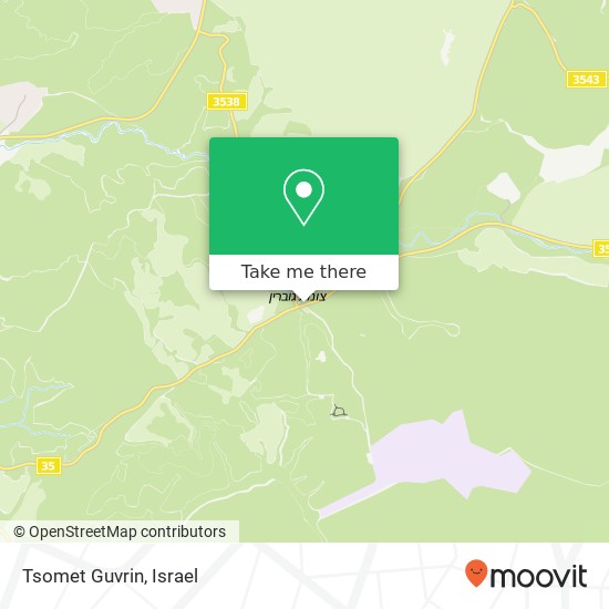 Tsomet Guvrin map