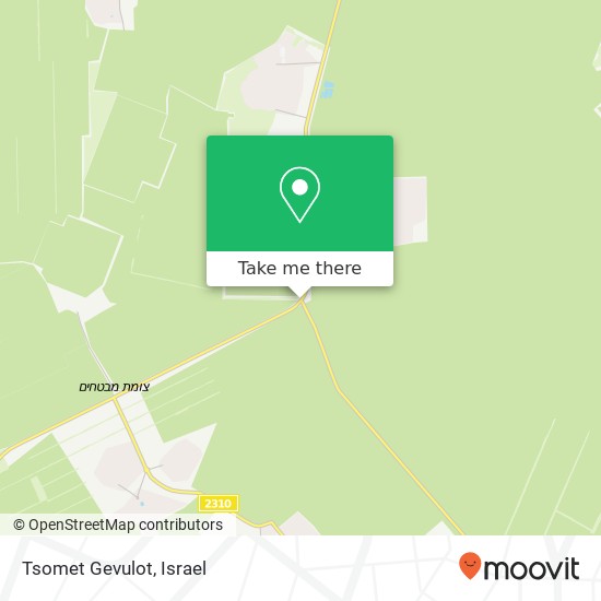 Карта Tsomet Gevulot