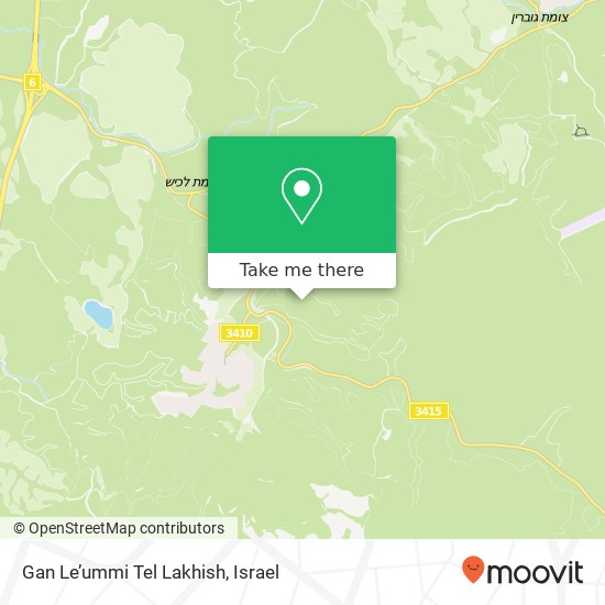 Карта Gan Le’ummi Tel Lakhish