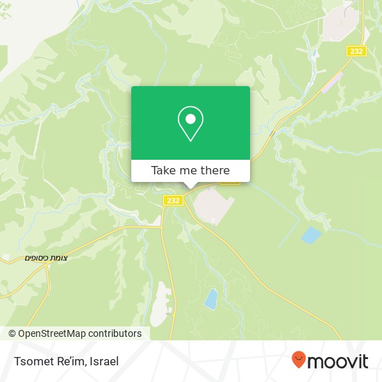 Tsomet Re’im map