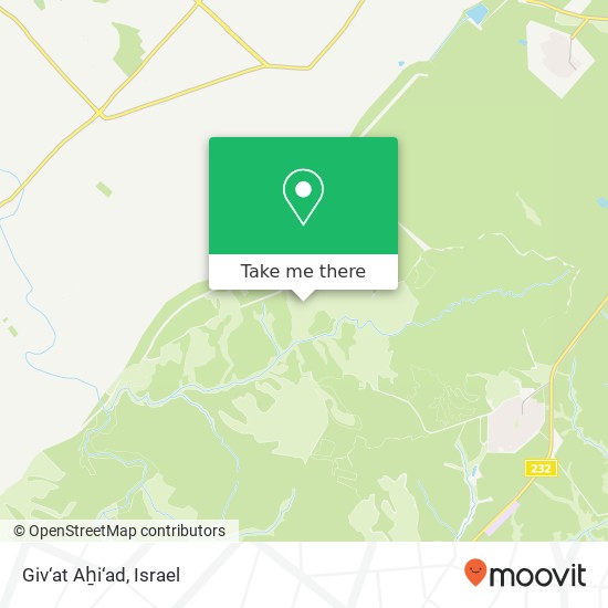 Giv‘at Aẖi‘ad map