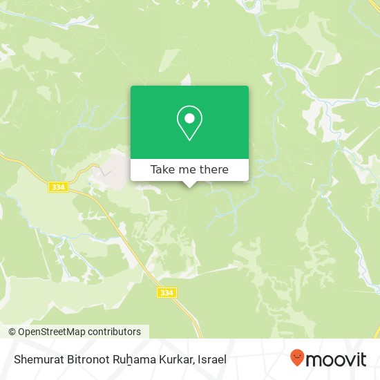 Shemurat Bitronot Ruẖama Kurkar map