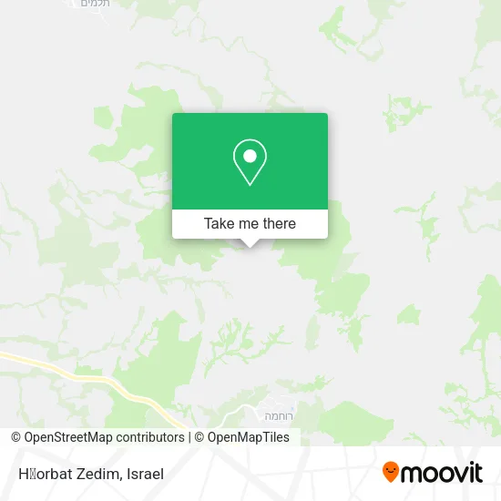 Карта H̱orbat Zedim