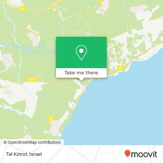 Карта Tel Kinrot