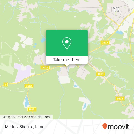 Merkaz Shapira map