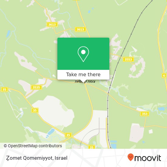 Ẕomet Qomemiyyot map