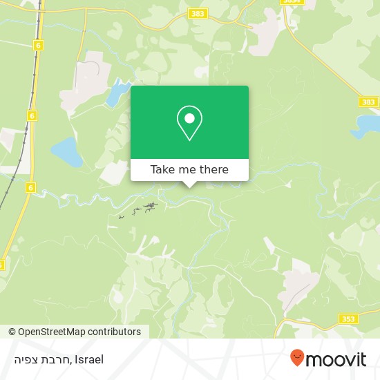 חרבת צפיה map