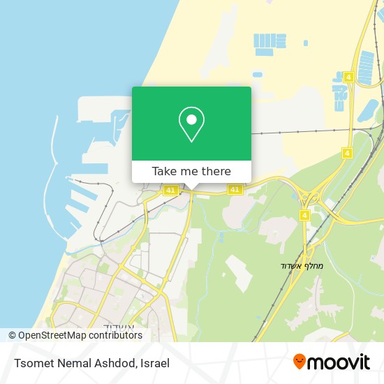 Tsomet Nemal Ashdod map