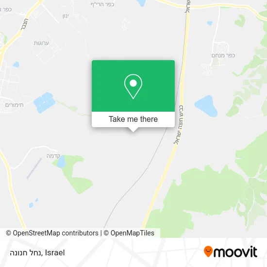 Карта נחל חנונה