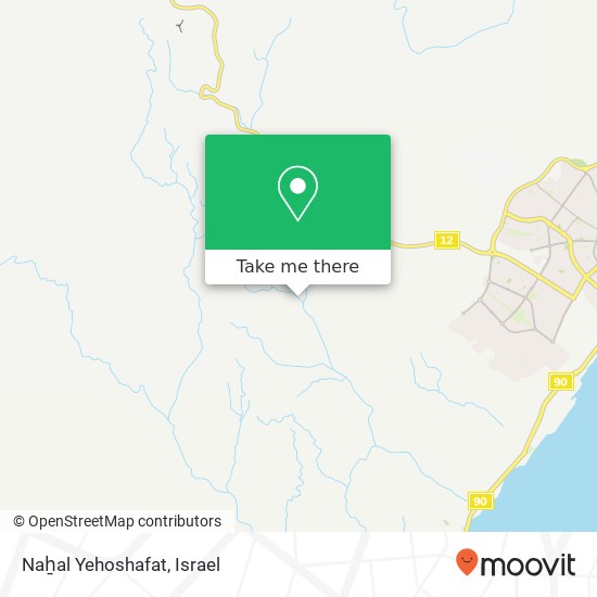 Карта Naẖal Yehoshafat