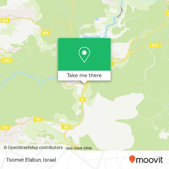 Карта Tsomet Elabun